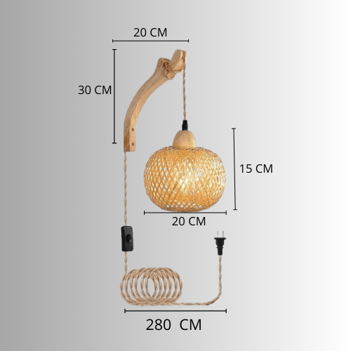 Applique Murale Bambou