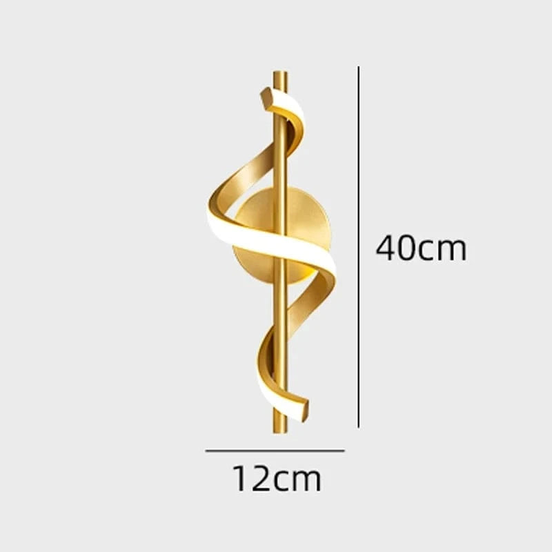 Gold / Warm Light Applique murale led pour chambre