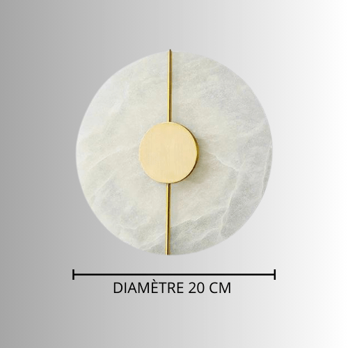 Applique murale ronde blanche