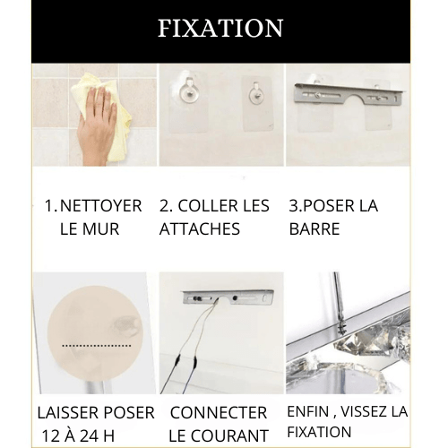 Applique pour miroir salle de bain