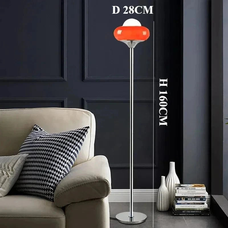 red floor lamp / 3-color light Lampadaire bauhaus