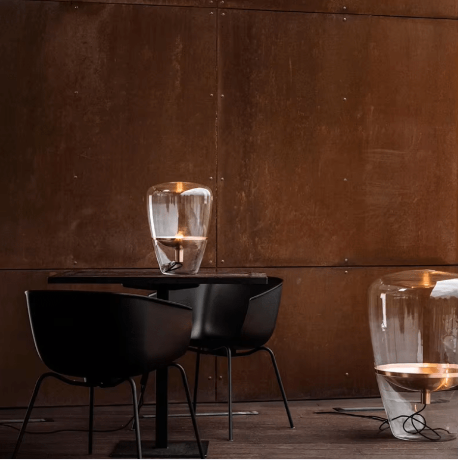 Lampe en verre design