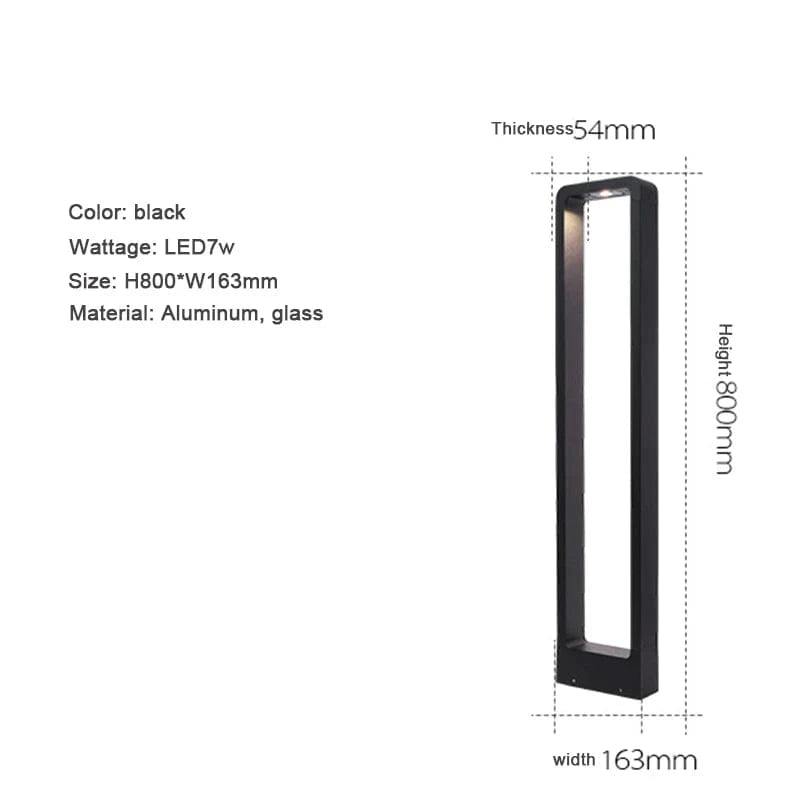 LUMIÈRE CHAUDE / 80 CM Lampe exterieur moderne