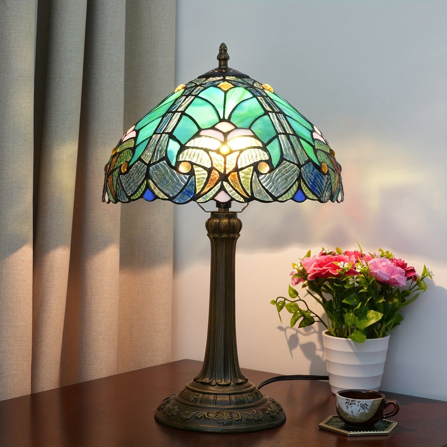 Lampe tiffany art déco