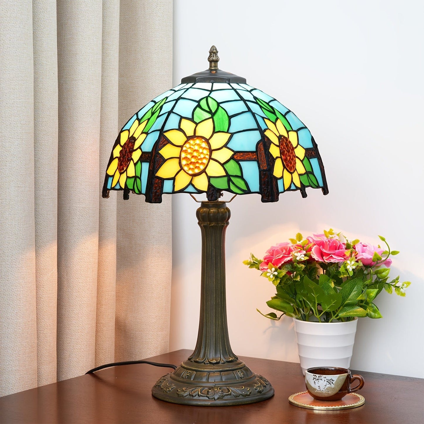 Lampe Tiffany tournesol