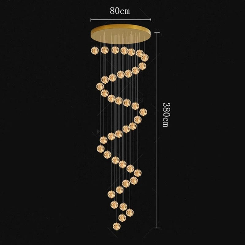 40 head / RC remote dimming Lustre plafond haut étoiles de cristal