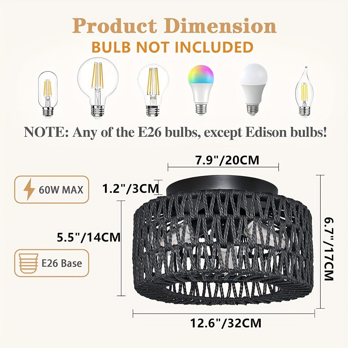 Plafonnier bohème chic