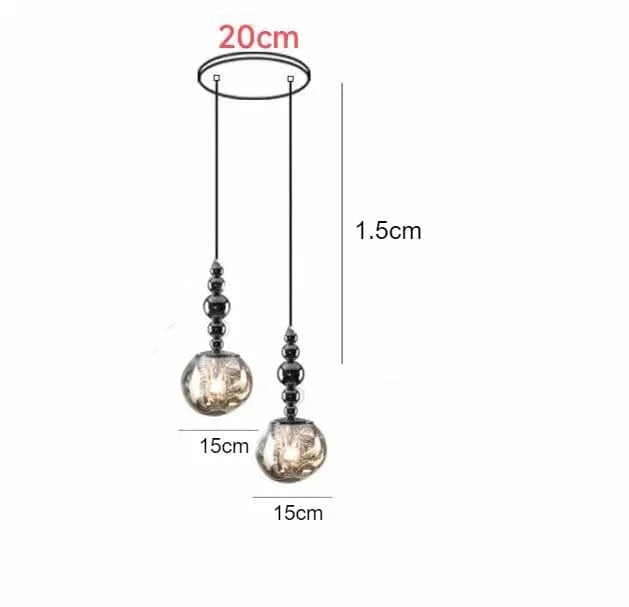 2 TÊTES B / LUMIÈ!RE FROIDE Suspension design pour chambre