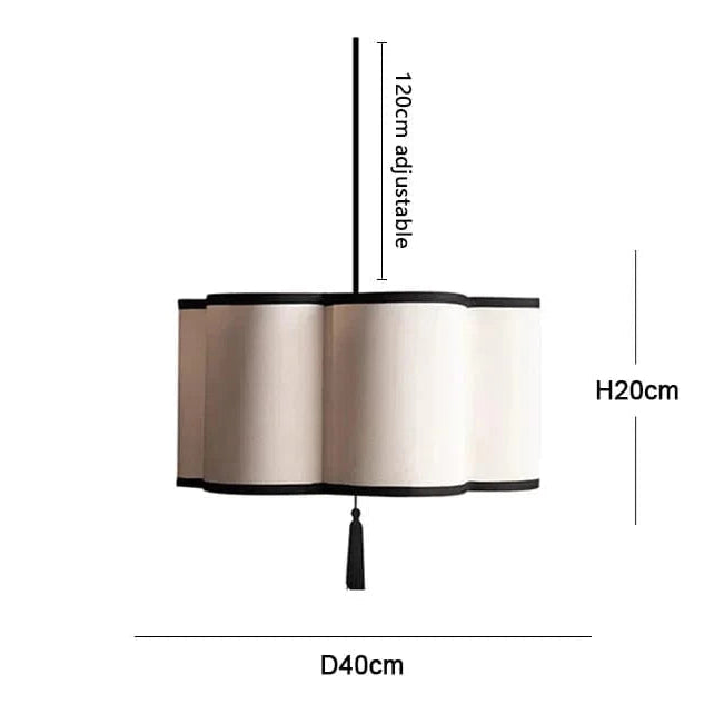 D40cm / Warm light Suspension en tissu | Flower