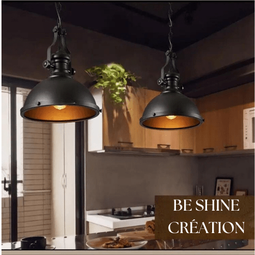 Suspension vintage industriel