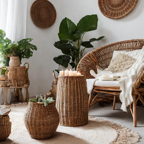 Décoration en Osier : Un Guide Complet sur les Décorations en Osier pour Votre Intérieur Image