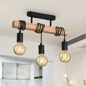 Plafonnier en bois design