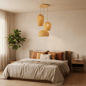 Lampe en rotin