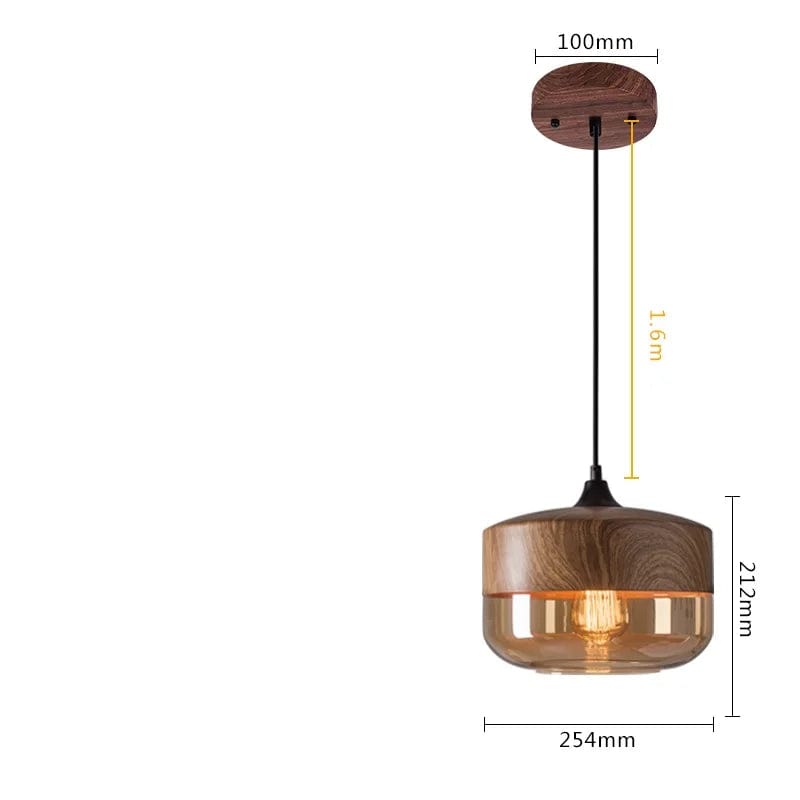 4W(max100w) Lustre Style Bois