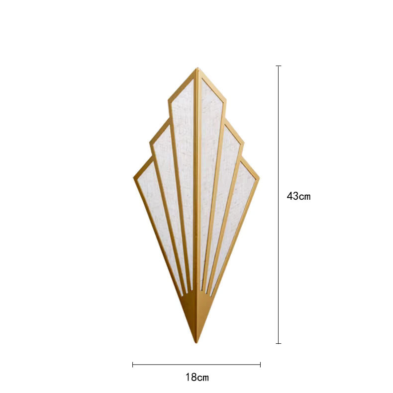 Applique murale chic tissu et métal