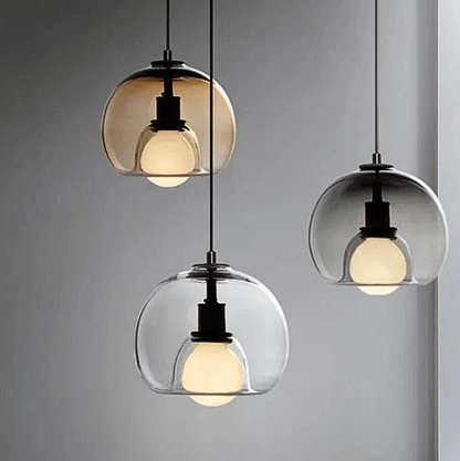 Suspensions en verre teinté