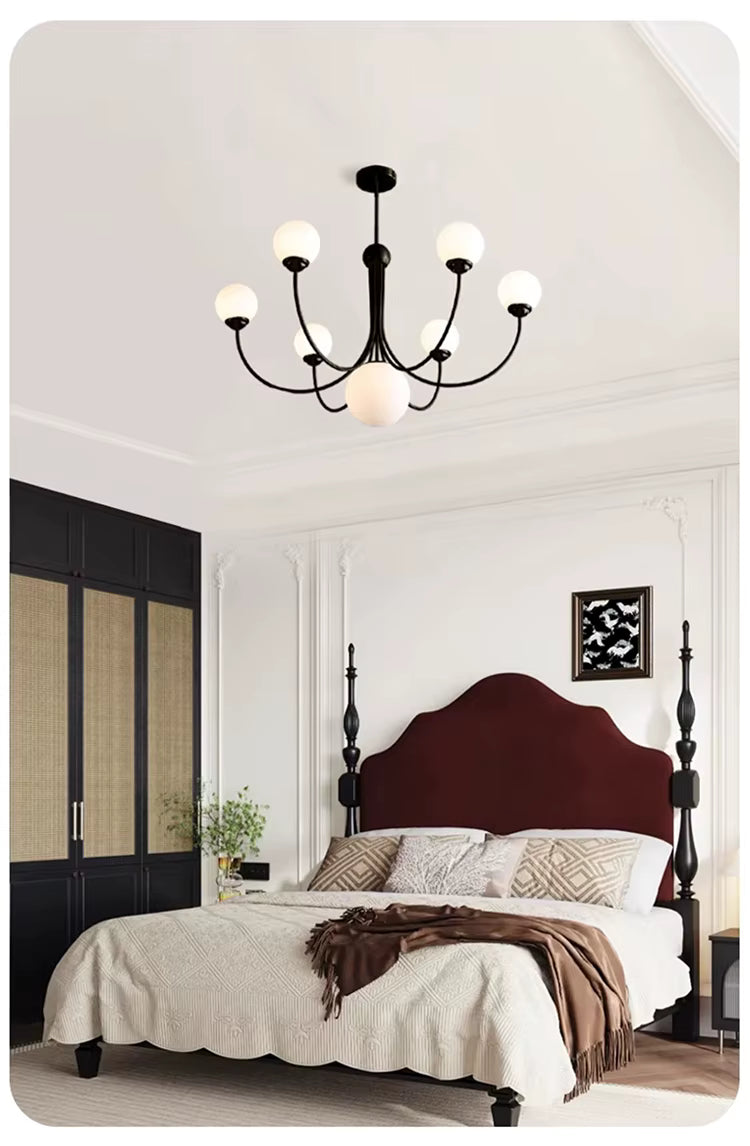 Lustre boule 5 têtes