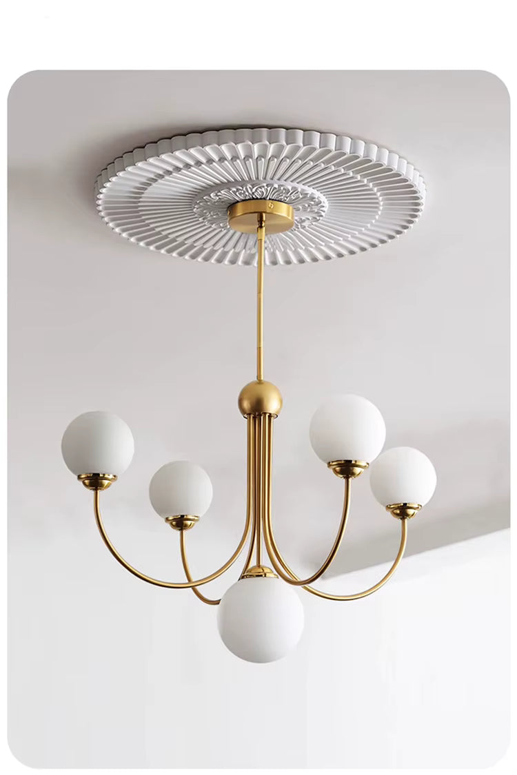 Lustre boule 5 têtes