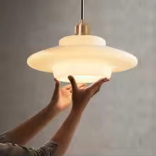 Lustre en verre moderne