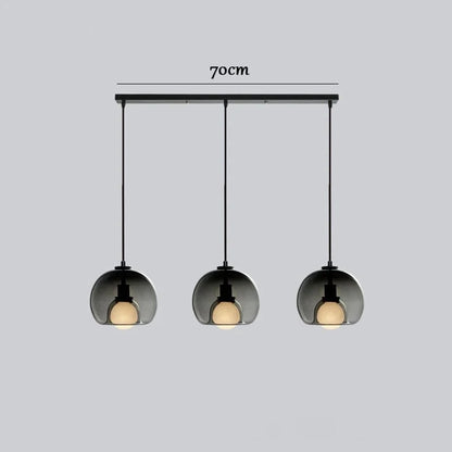Suspensions en verre teinté