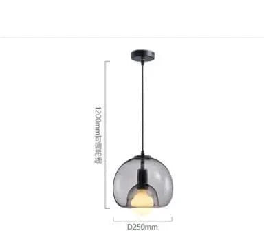 Suspensions en verre teinté