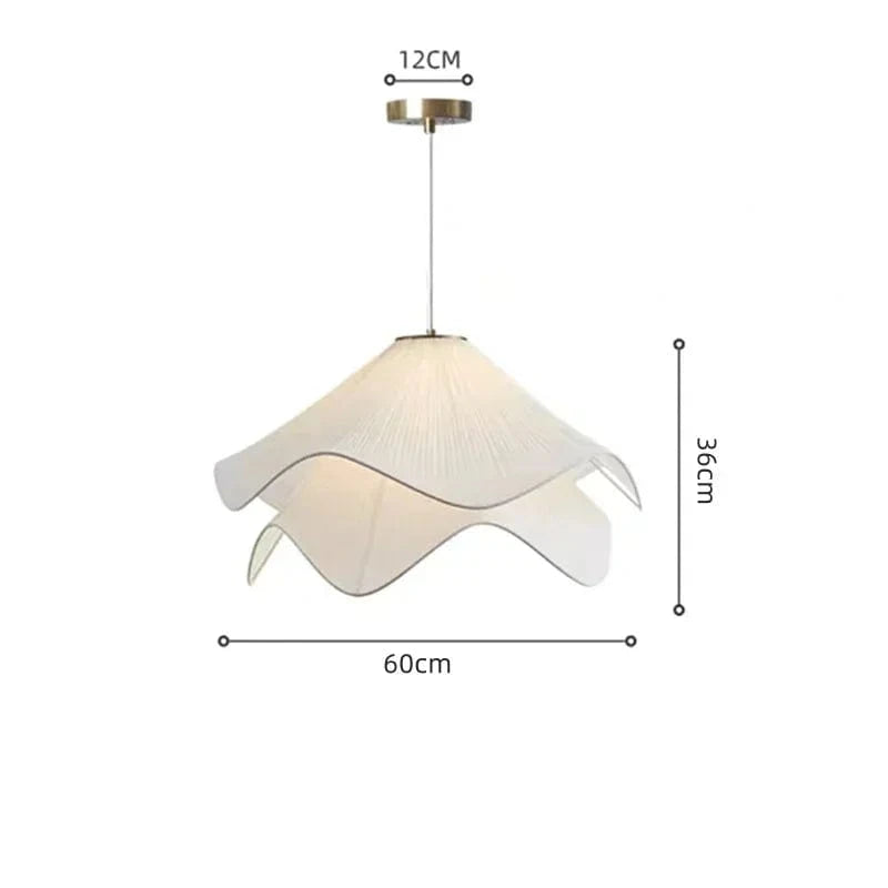 Suspension fleur blanche