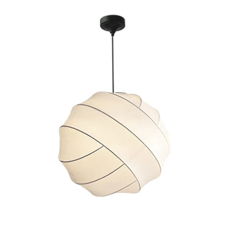 Suspension Japonaise en tissu boule