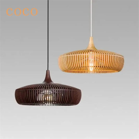 Suspension bois moderne
