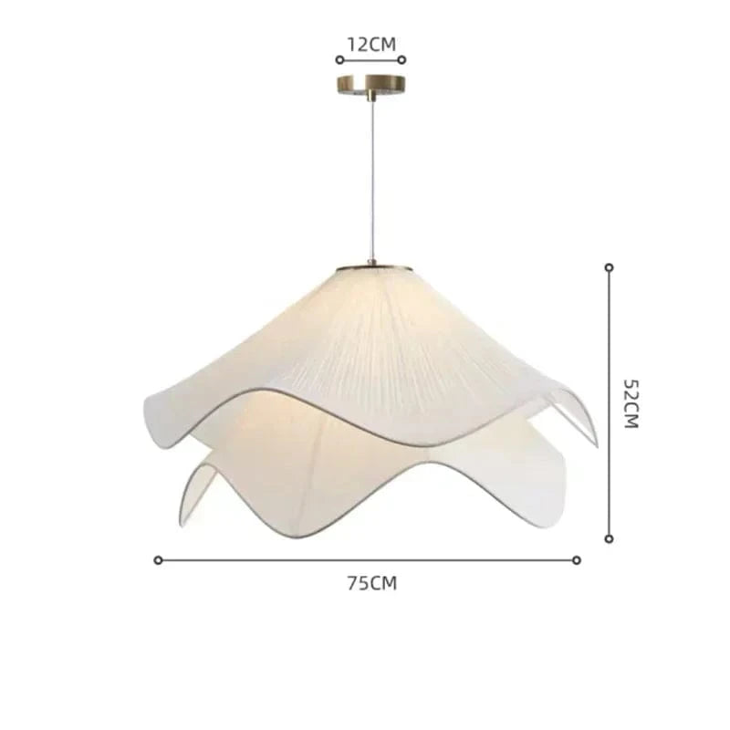 Suspension fleur blanche
