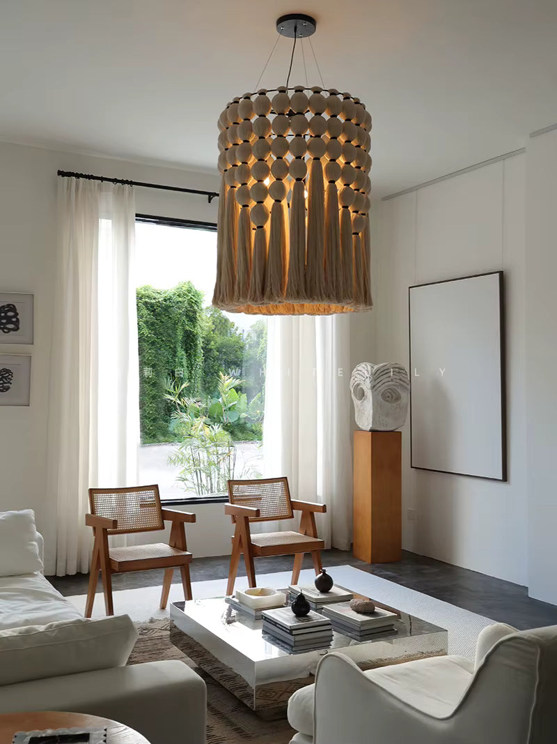 Suspension bohème en laine