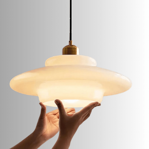 AMPOULE LUMIÈRE FROIDE Lustre en verre moderne