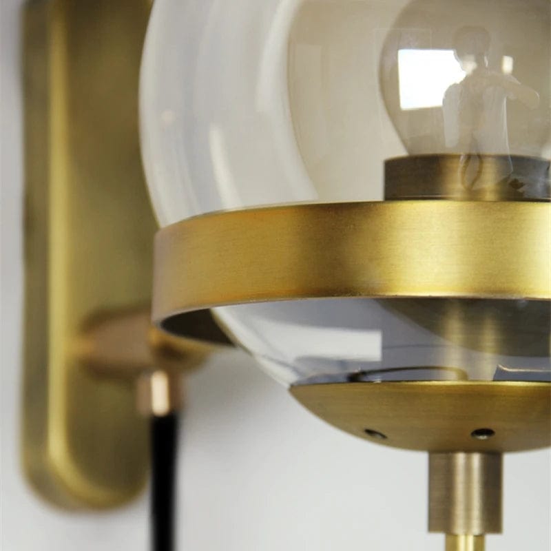 Applique globe boule de verre