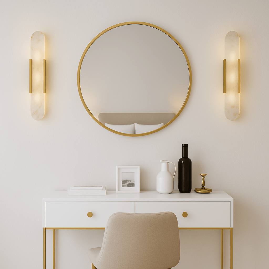 Applique marbre et laiton