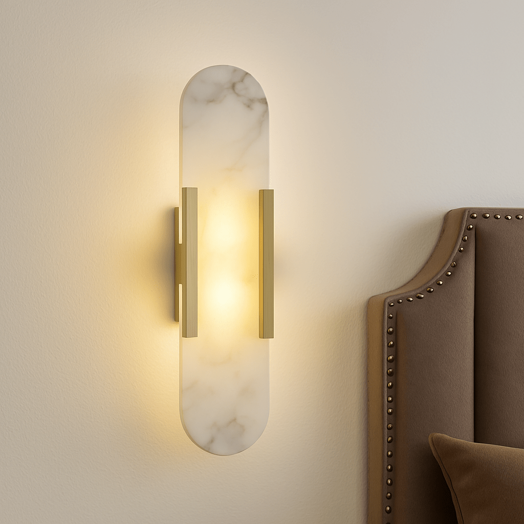 Applique marbre et laiton