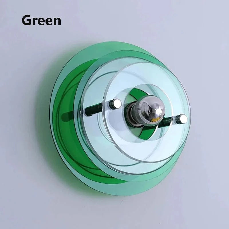 VERT / DIAMÈTRE 24 CM / LUMIÈRE CHAUDE (2700-3500K) Applique murale bauhaus