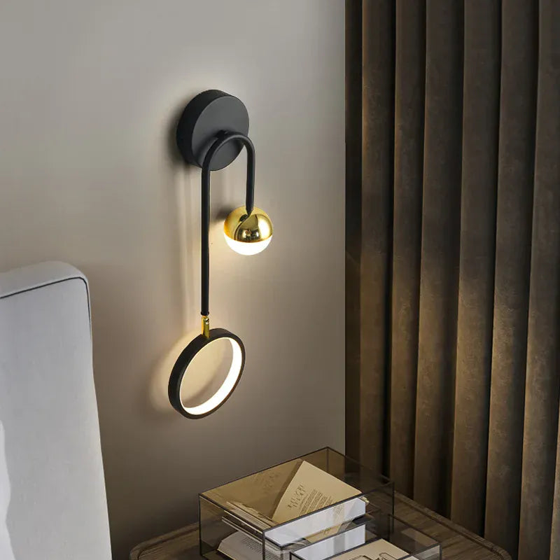 Applique murale boule led design moderne