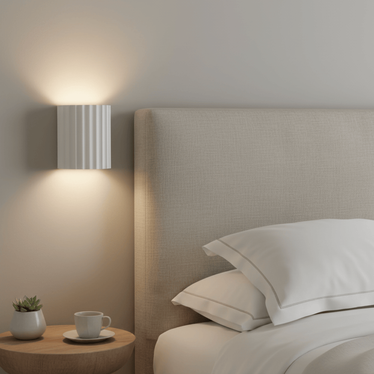 Applique murale cannelée