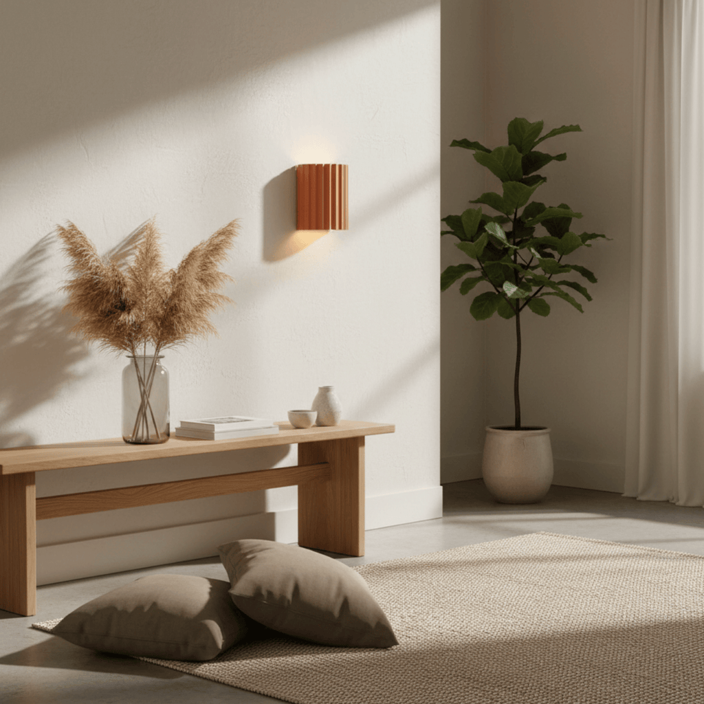 Applique murale cannelée