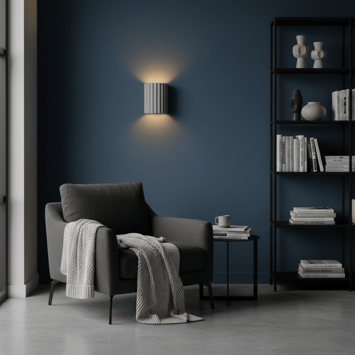 Applique murale cannelée