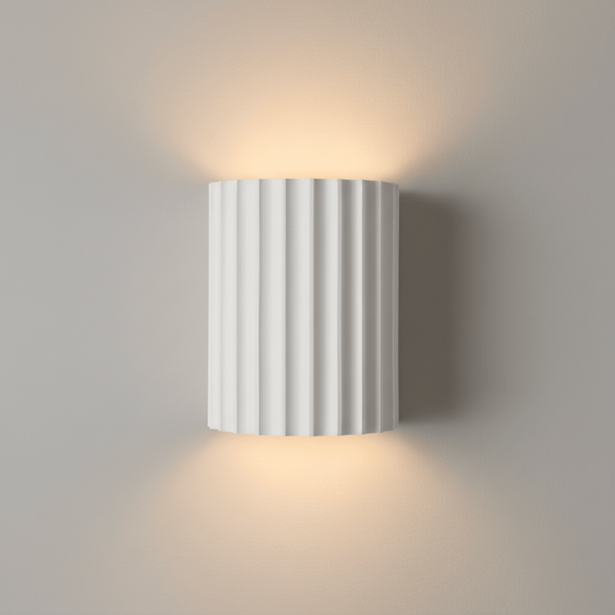 BLANC Applique murale cannelée