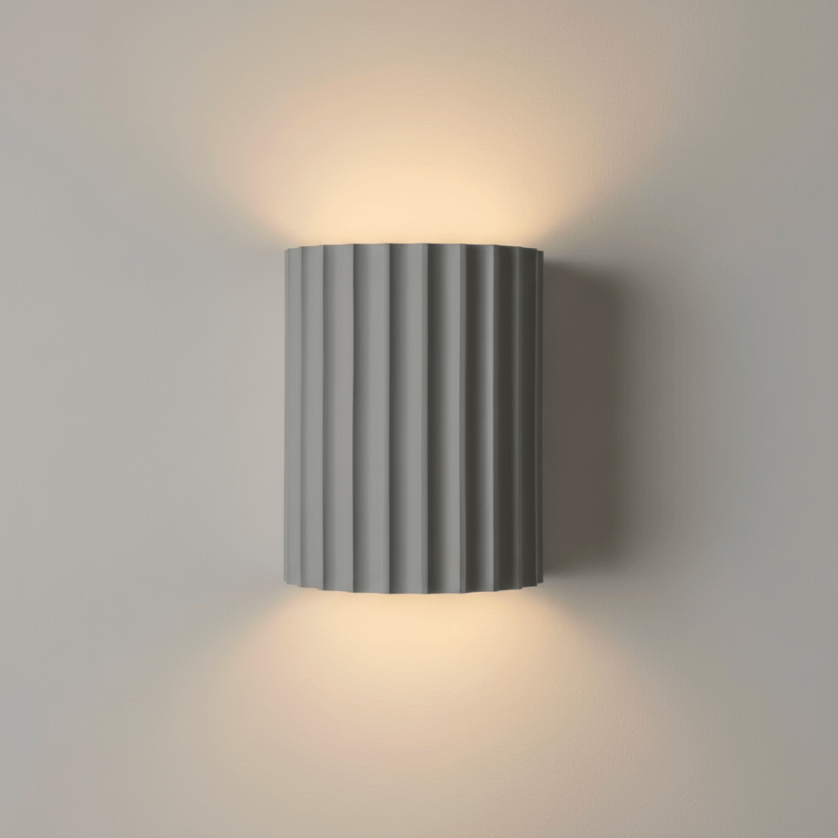 GRIS Applique murale cannelée