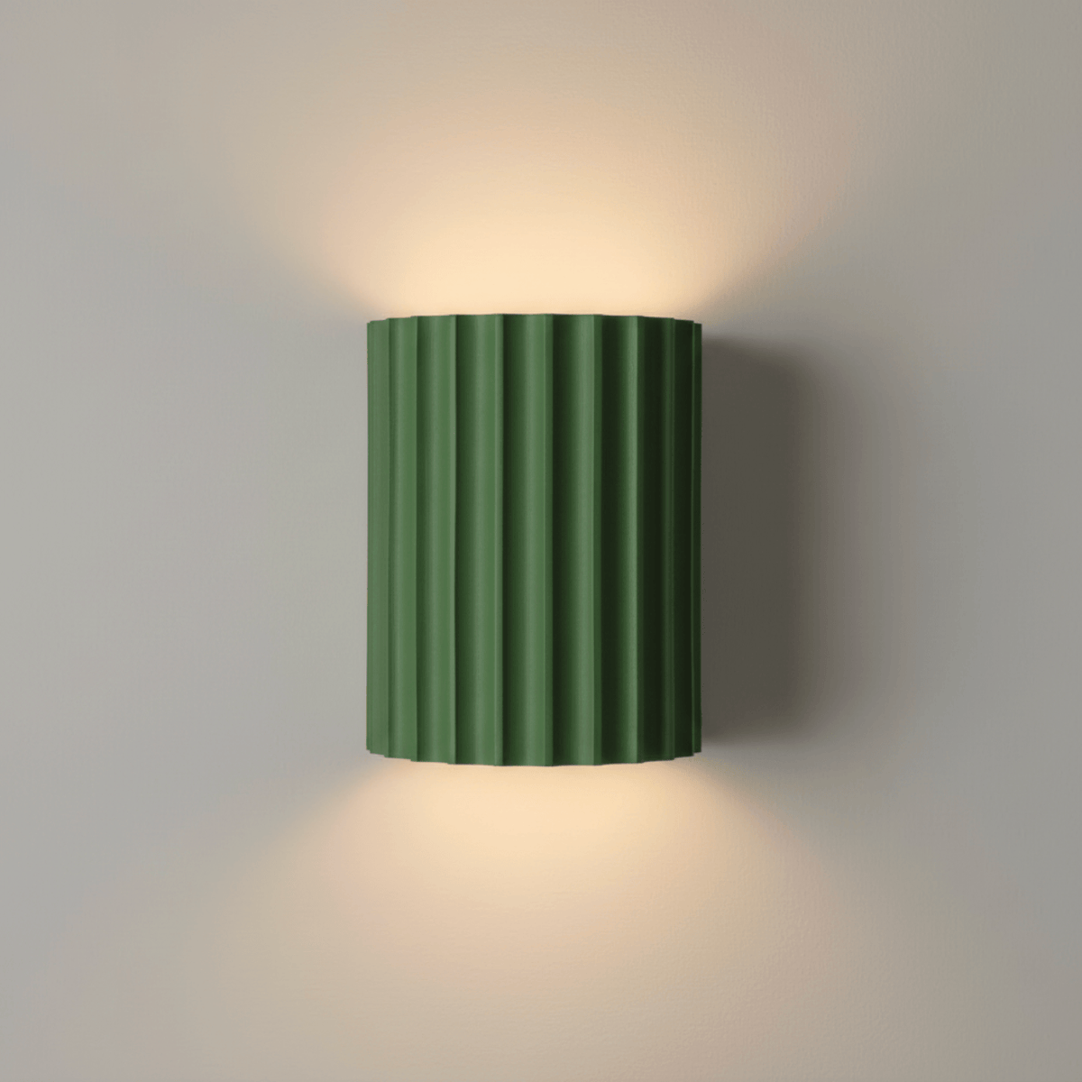 VERT Applique murale cannelée