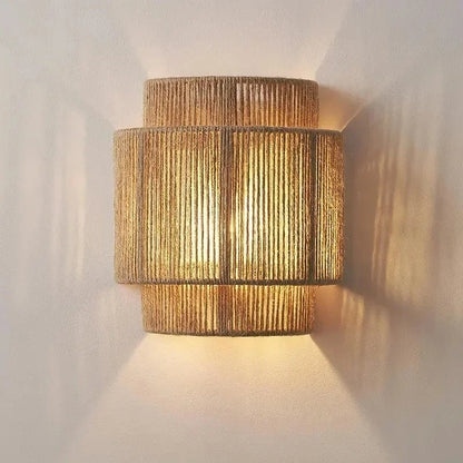 NO BULB / 1PCS Applique murale chanvre