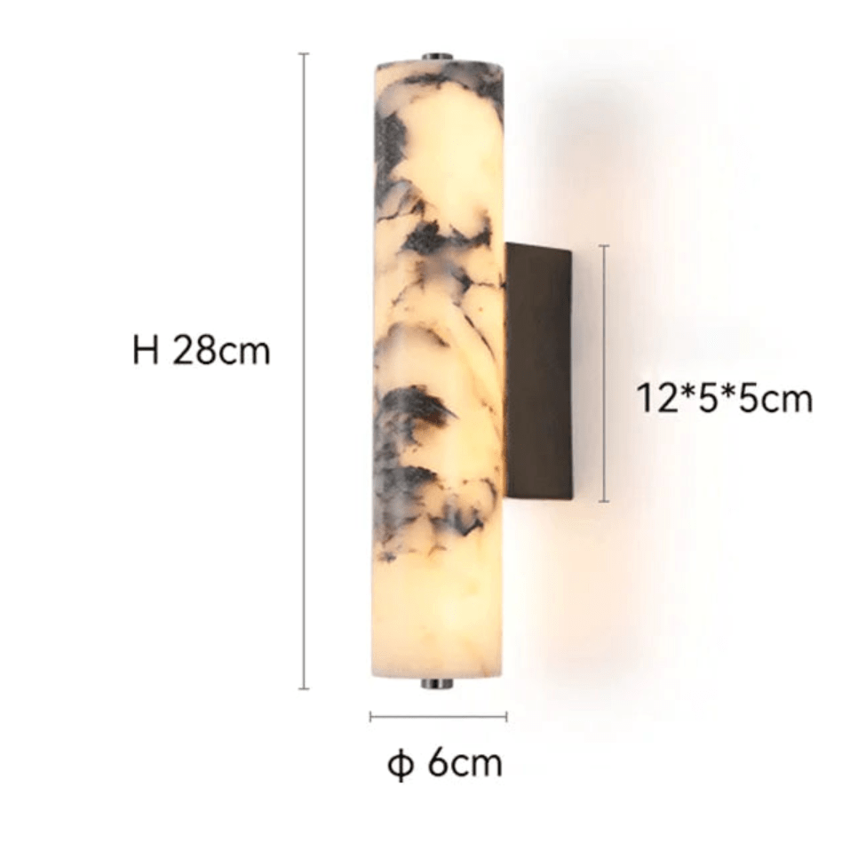 DIAMÈTRE 6 CM X HAUTEUR 28 CM / LUMIÈRE CHAUDE (2700-3500K) Applique murale chic