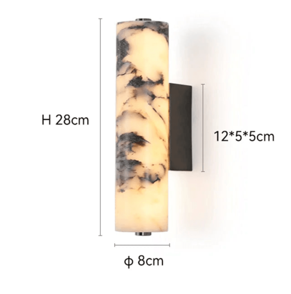 DIAMÈTRE 8 CM X HAUTEUR 28 CM / LUMIÈRE FROIDE (5500-7000K) Applique murale chic