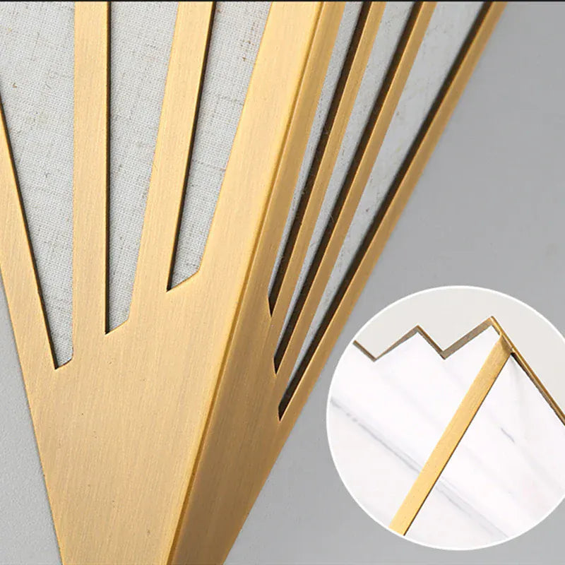 Applique murale chic tissu et métal