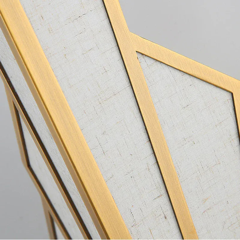 Applique murale chic tissu et métal