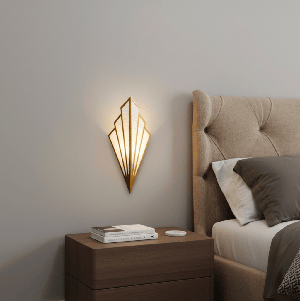 Applique murale chic tissu et métal