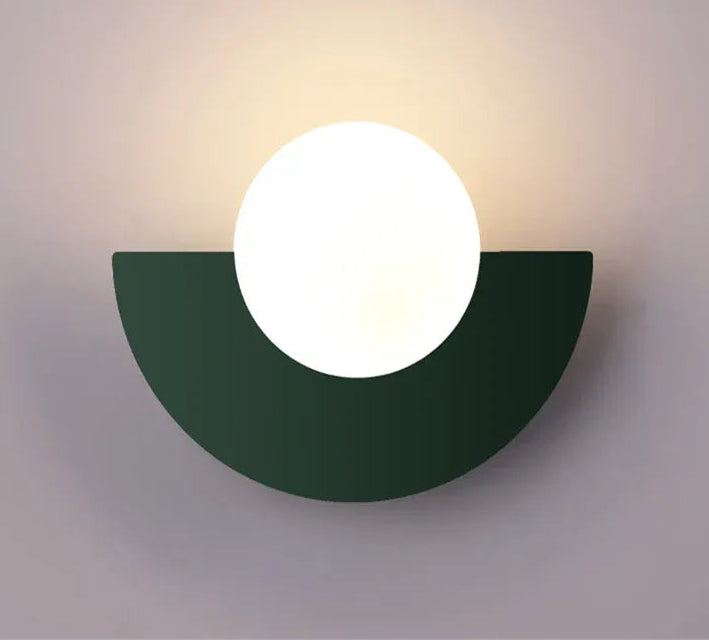 Dark Green / 28x20cm / Cool White(5500-7000K) Applique murale colorée design minimaliste