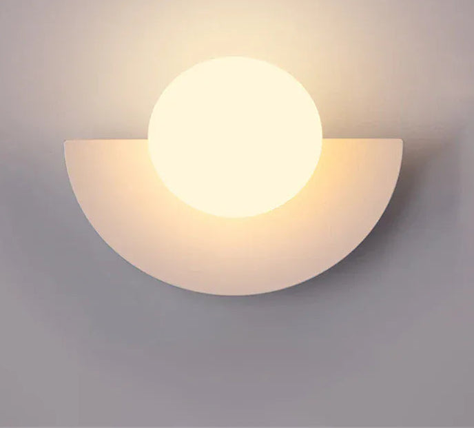 White / 28x20cm / Cool White(5500-7000K) Applique murale colorée design minimaliste